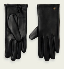 Load image into Gallery viewer, Scotch &amp; Soda Black Leather Gloves

