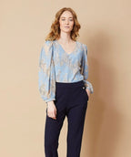 RDF Sky Blue Lace Blouse