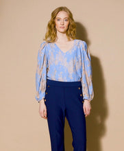 Load image into Gallery viewer, RDF Sky Blue Lace Blouse

