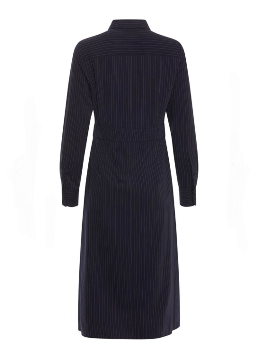 RDF Navy Pinstripe Shirt Dress