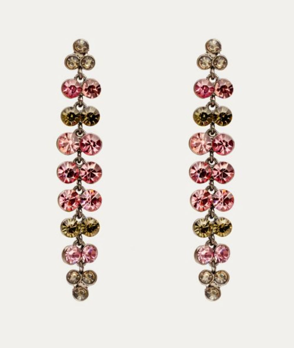 Nali Pink Crystal Earrings