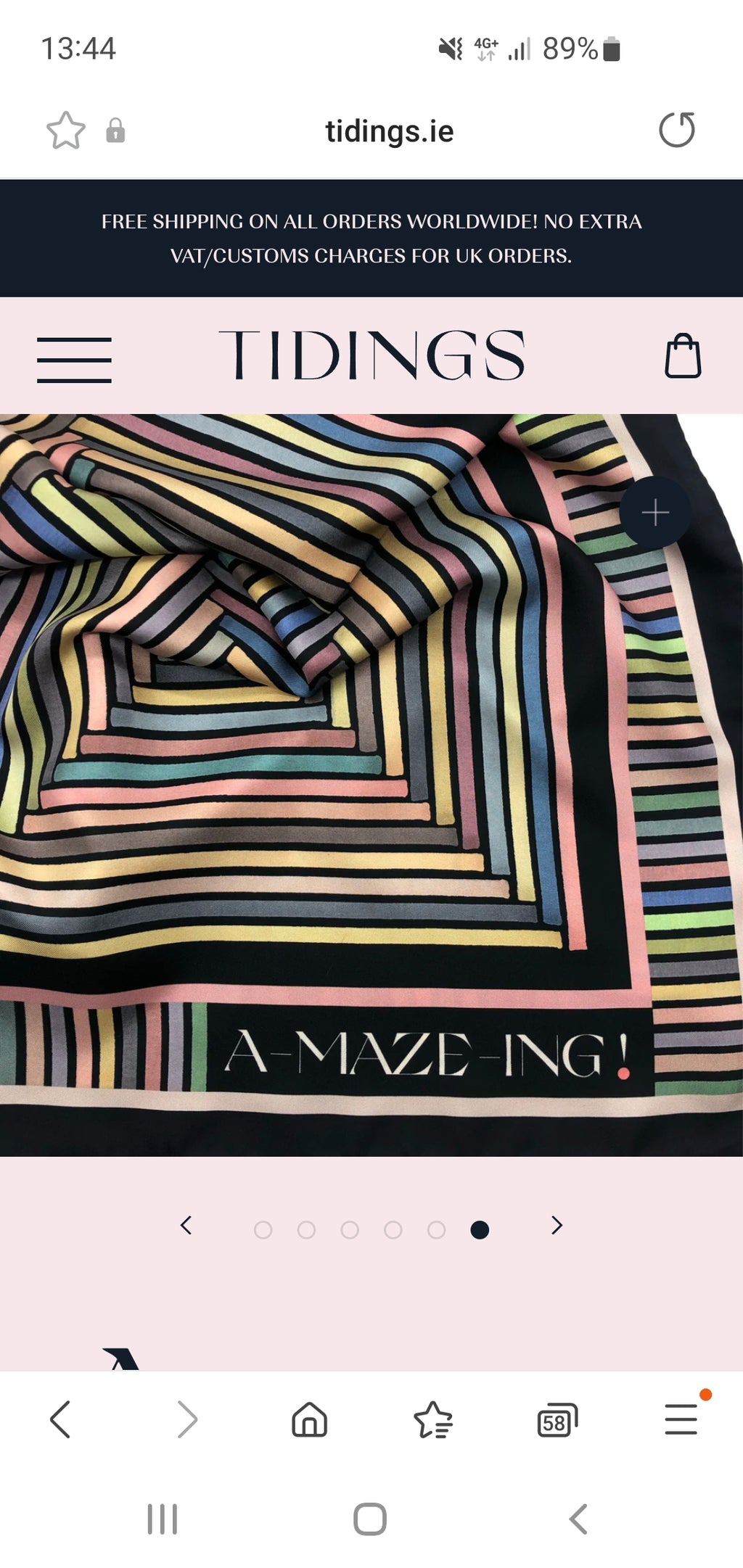 Tidings A-MAZE-ING Statement Scarf