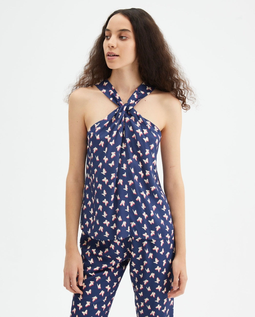 Compania Fantastica Butterly Halterneck Top