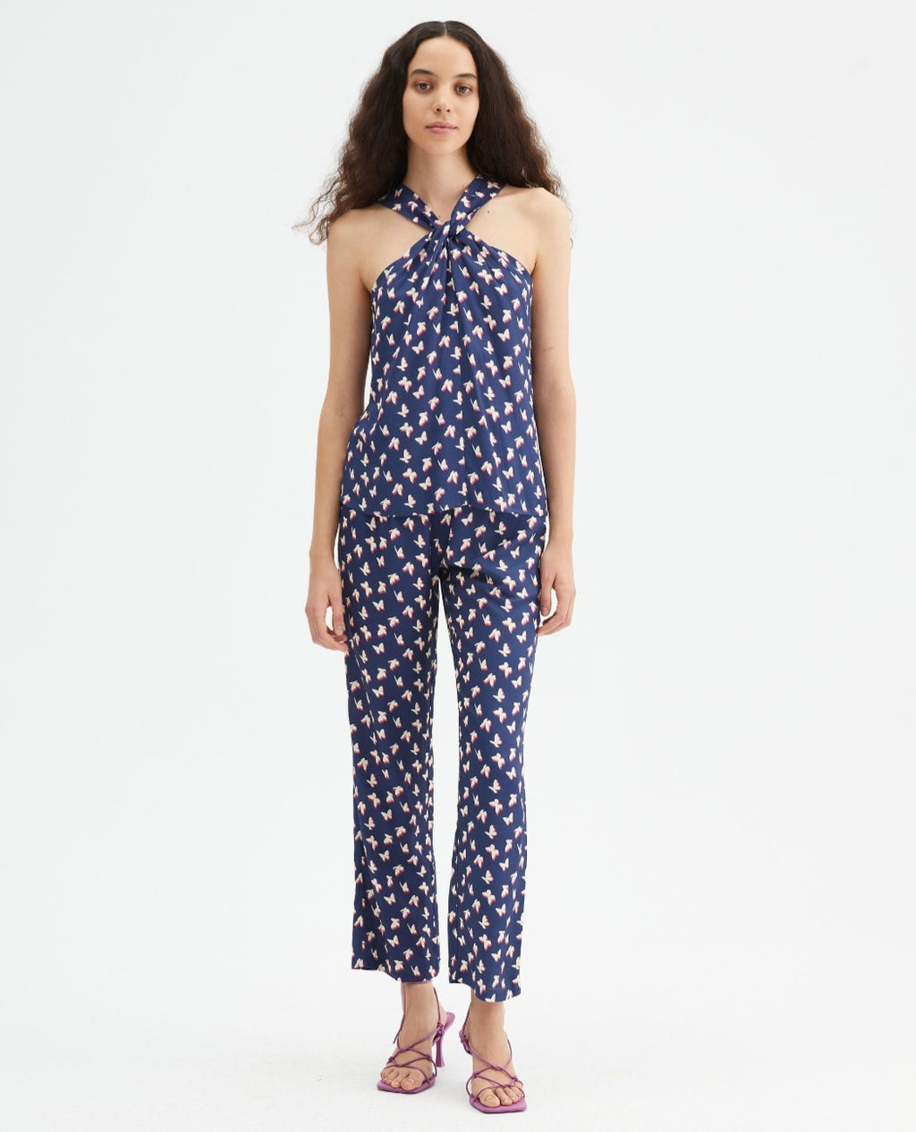 Compania Fantastica Butterly Halterneck Top