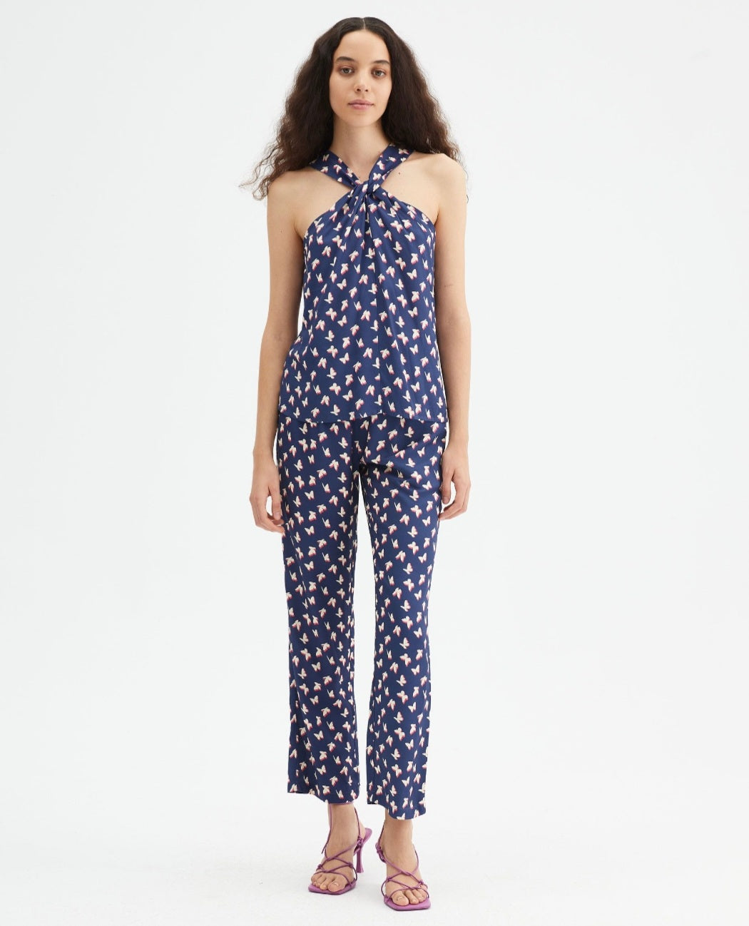 Compania Fantastica Butterly Halterneck Top