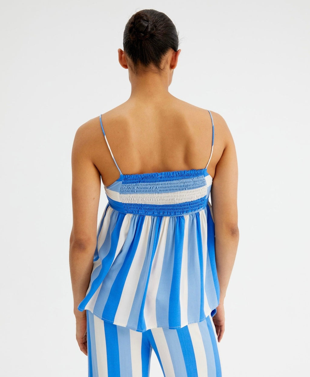 Compania Fantastica Blue 2-Tone Strap Top