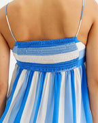 Compania Fantastica Blue 2-Tone Strap Top