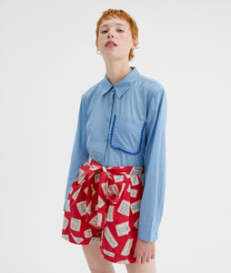 Compania Fantastica Blue Patch Shirt