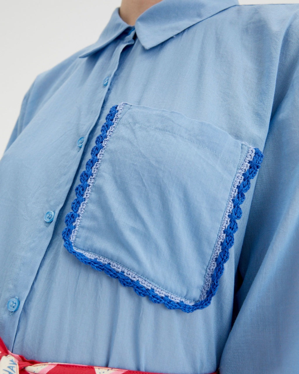 Compania Fantastica Blue Patch Shirt