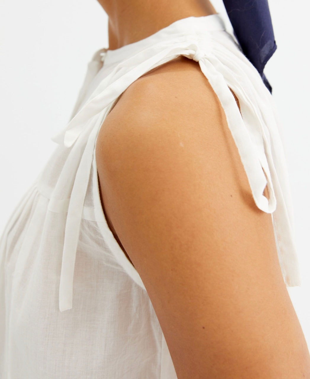 Compania Fantastica White Voile Blouse