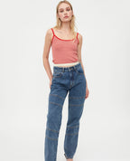 Wild Pony Red Fine Knit Vest Top