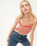 Wild Pony Red Fine Knit Vest Top