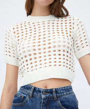 Load image into Gallery viewer, Wild Pony White Crochet Sweater
