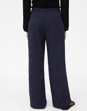 Load image into Gallery viewer, Wild Pony Navy Pinstripe Wide Leg Trousers

