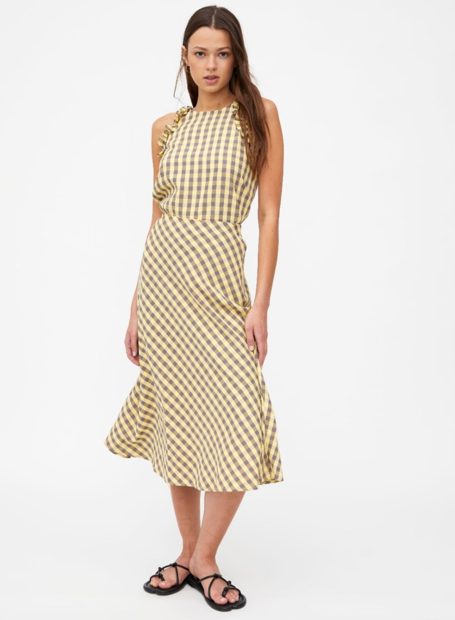 Wild Pony Yellow Gingham Top