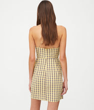 Load image into Gallery viewer, WILD PONY Yellow Gingham Mini Dress
