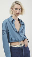 Load image into Gallery viewer, Ottodame Denim Blue Cotton Shirt
