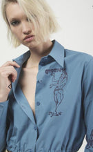 Load image into Gallery viewer, Ottodame Denim Blue Cotton Shirt

