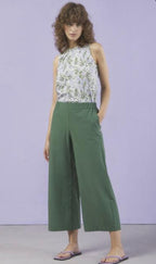 Ottodame Forest Green Cropped Trousers