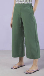 Ottodame Forest Green Cropped Trousers
