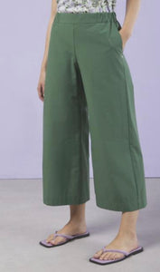 Ottodame Forest Green Cropped Trousers