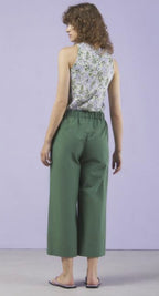 Ottodame Forest Green Cropped Trousers