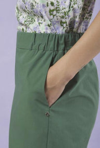 Ottodame Forest Green Cropped Trousers