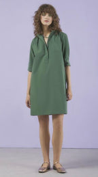 Ottodame Forest Green Short Shirt Dress