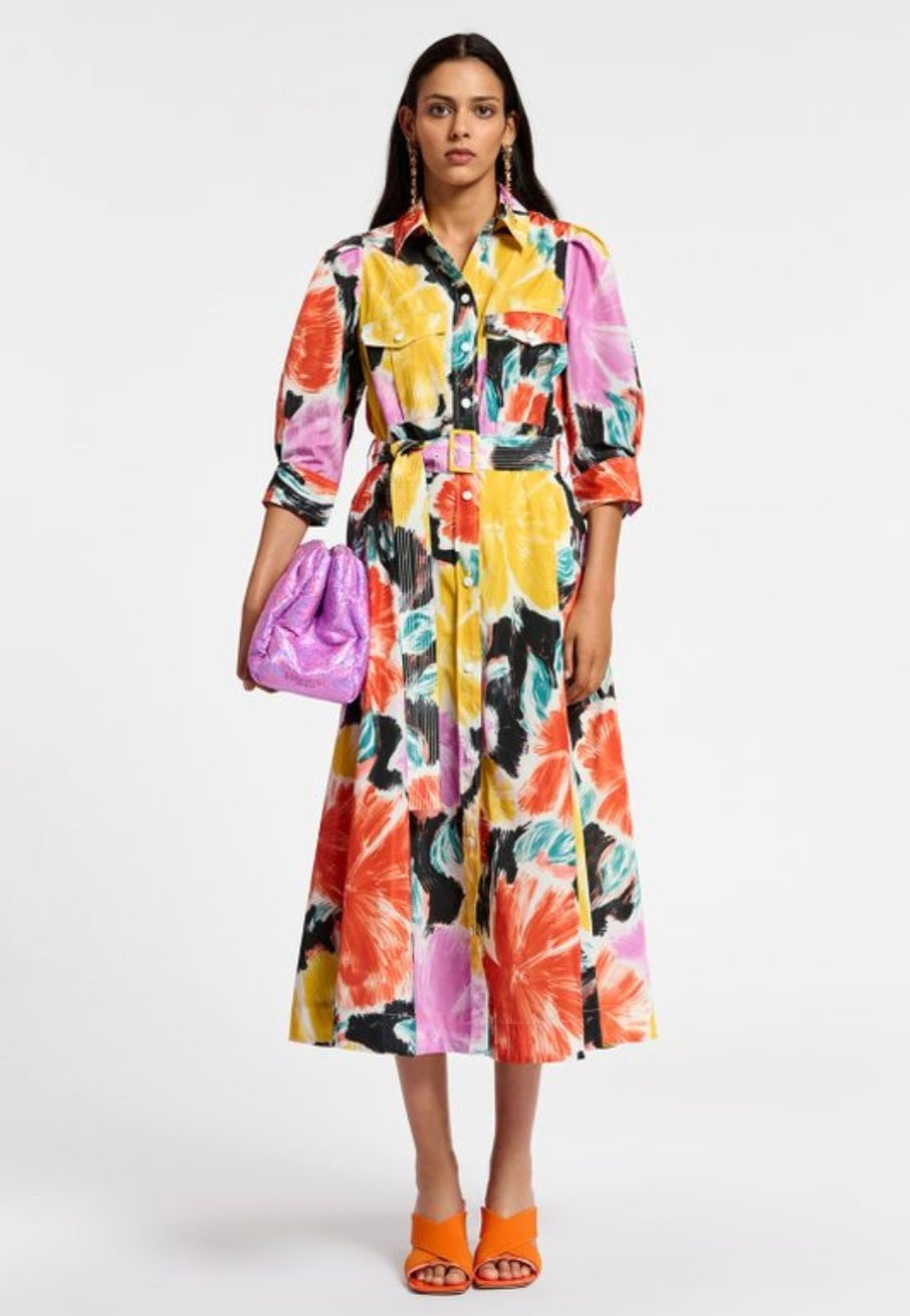 Essentiel Antwerp Floral Shirt Dress