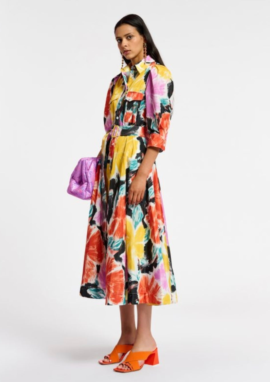 Essentiel Antwerp Floral Shirt Dress