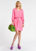 Essentiel Antwerp Neon Pink Mini Dress