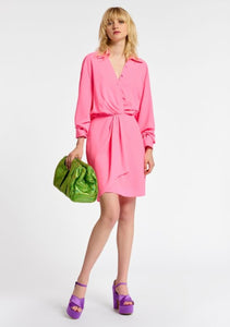 Essentiel Antwerp Neon Pink Mini Dress