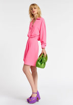 Essentiel Antwerp Neon Pink Mini Dress