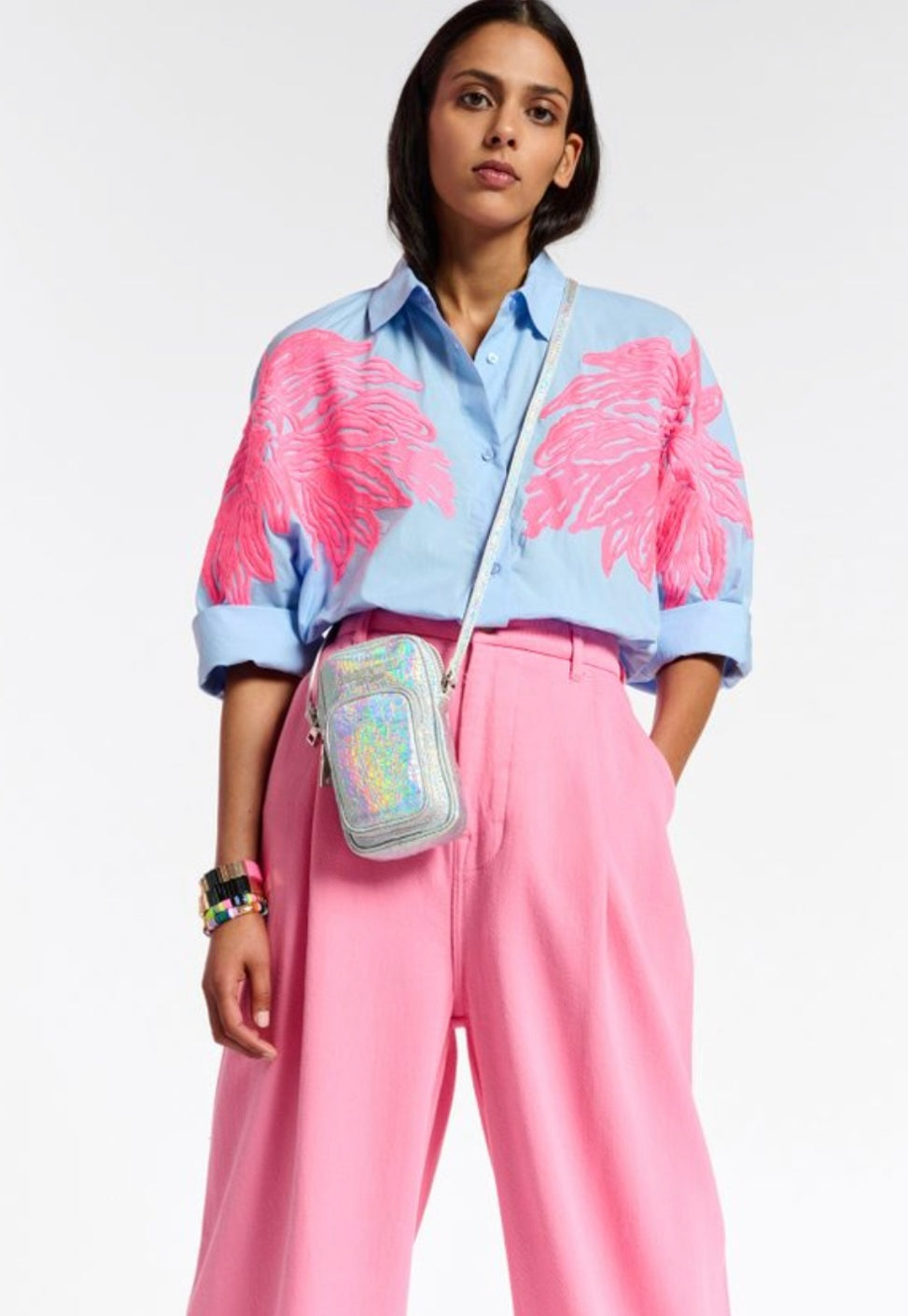 Essentiel Antwerp Cotton Embroidered Shirt