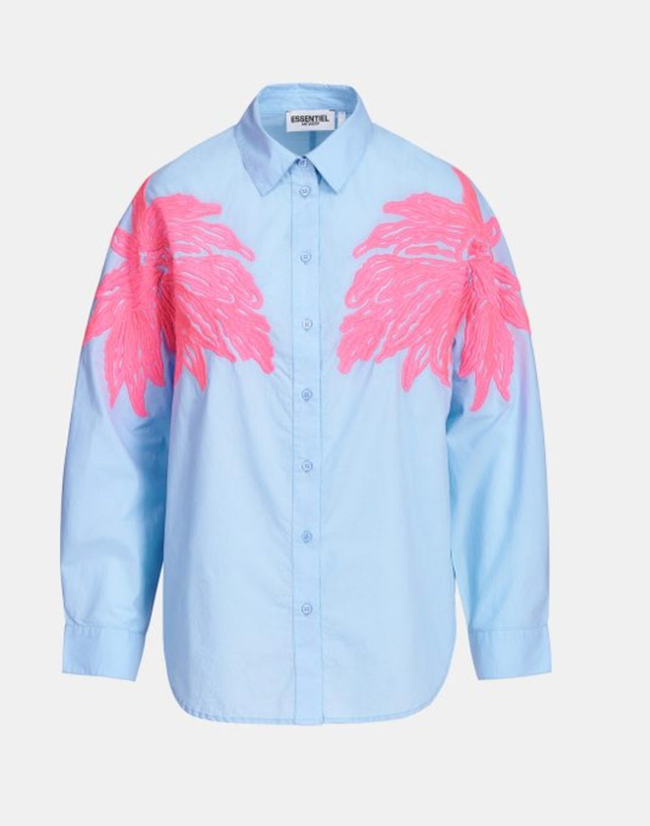 Essentiel Antwerp Cotton Embroidered Shirt