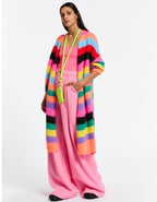 Essentiel Antwerp Multicoloured Stripe Long Cardigan