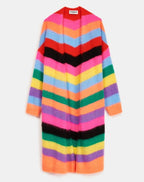Essentiel Antwerp Multicoloured Stripe Long Cardigan