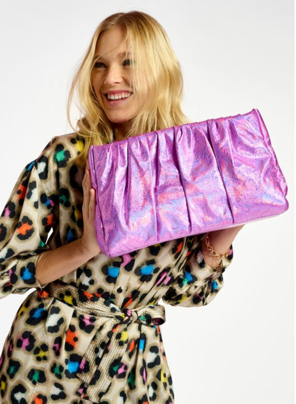Essentiel Antwerp Lilac / Pink Large Clutch Bag