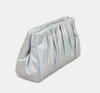 Essentiel Antwerp Large Silver Clutch Bag
