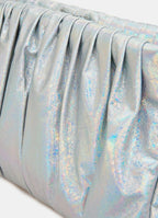 Essentiel Antwerp Large Silver Clutch Bag