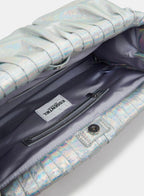 Essentiel Antwerp Large Silver Clutch Bag