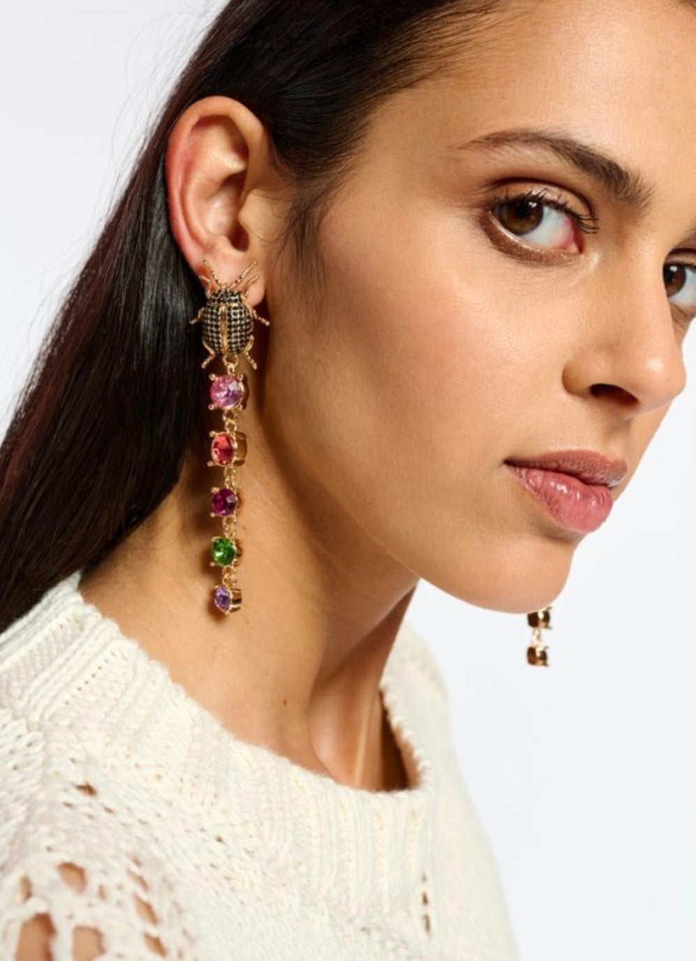 Essentiel Antwerp Bug & Rhinestone Earrings