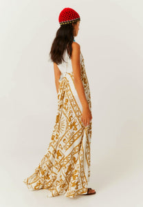 Beatrice B Gold Zodiac Slip Dress