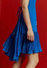 Load image into Gallery viewer, Beatrice B Cobalt Blue Pleated Dress
