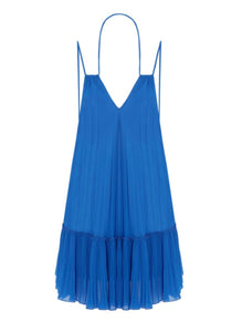 Beatrice B Cobalt Blue Pleated Dress