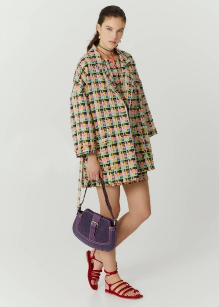 Beatrice B Pink / Black Jacquard Jacket