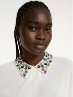 Essentiel Antwerp White  Embellished Top