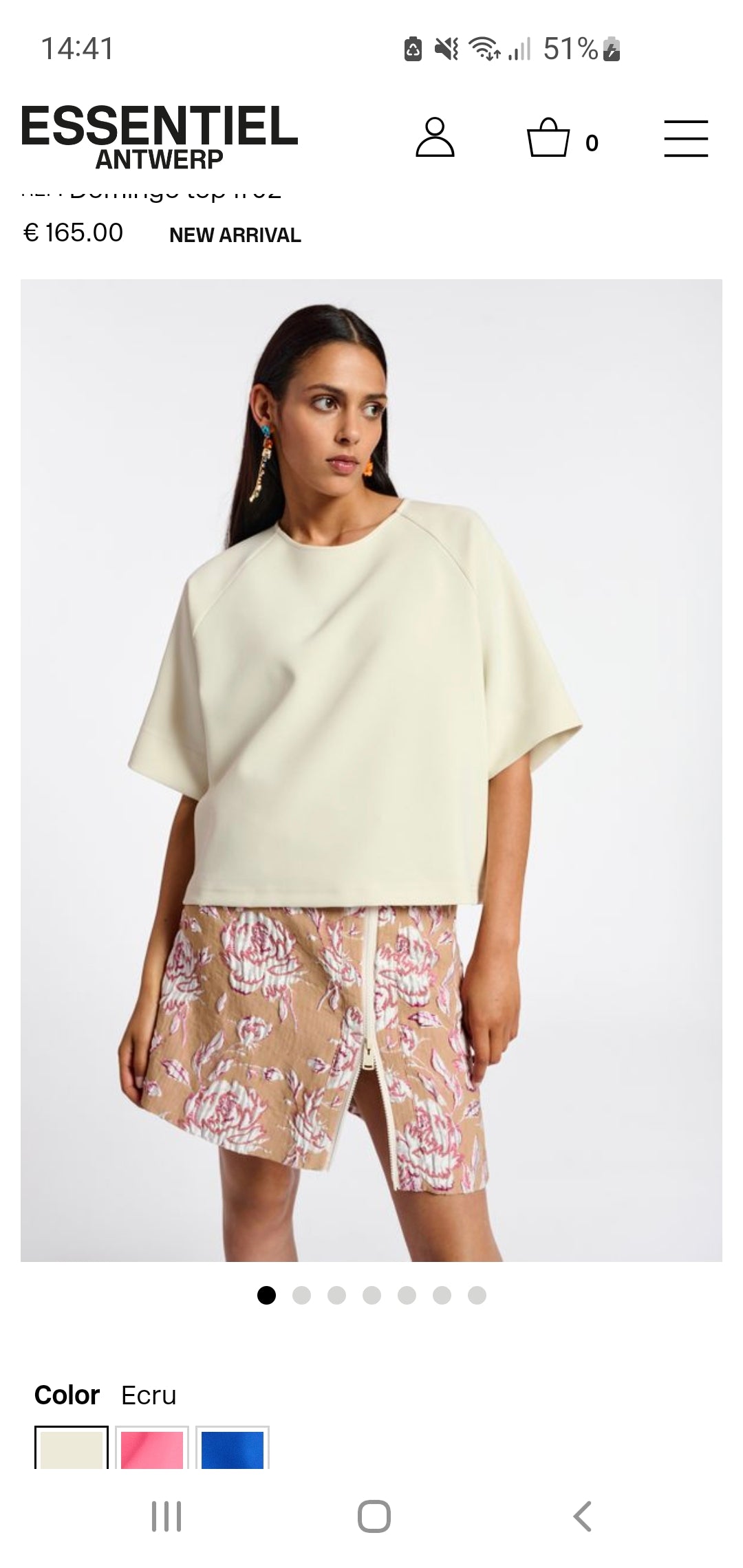 Essentiel Antwerp Soft White Oversized Top