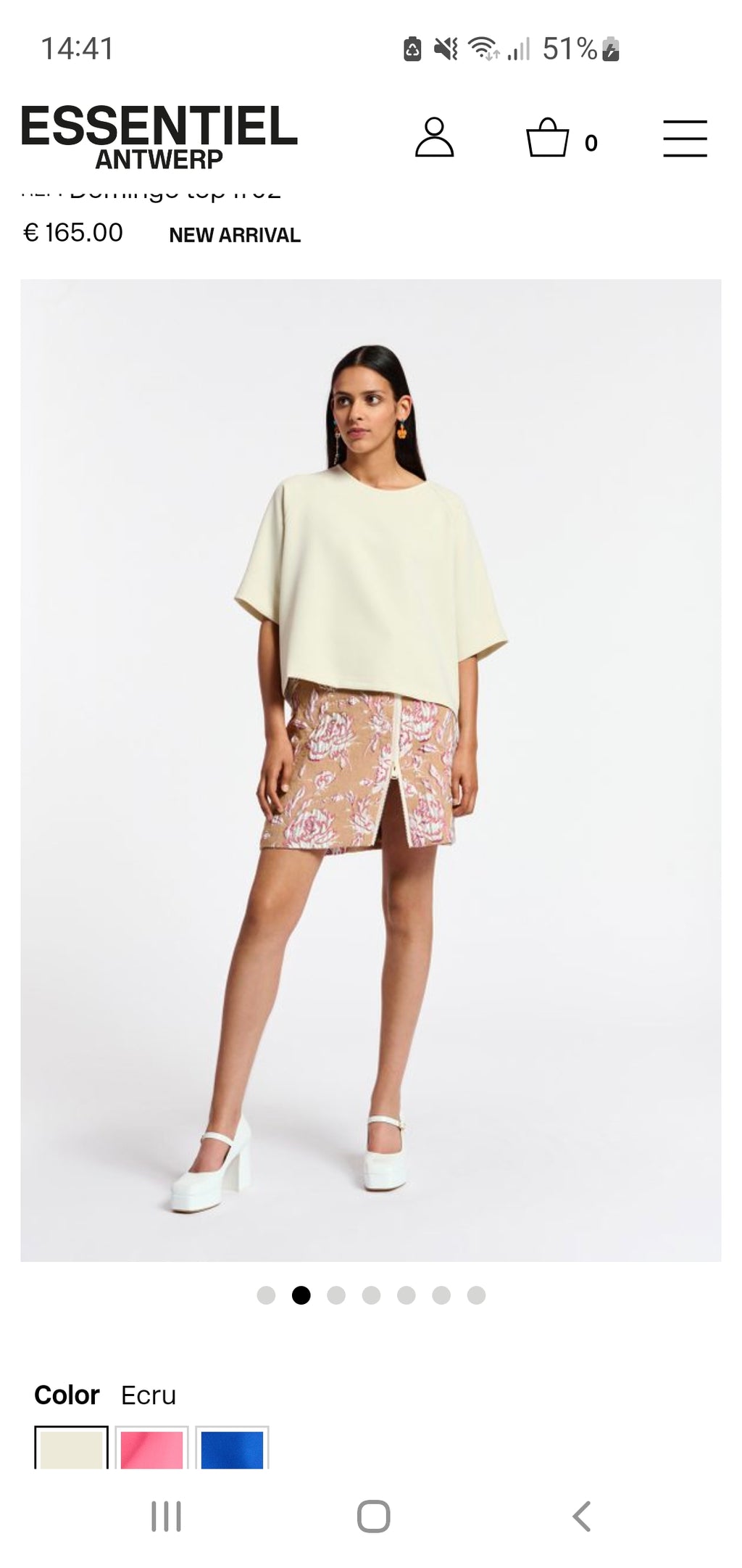 Essentiel Antwerp Soft White Oversized Top
