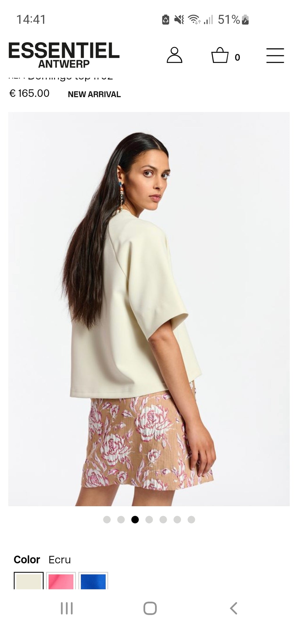 Essentiel Antwerp Soft White Oversized Top